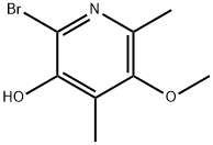 2-BroMo-5-Methoxy-4,6-diMethylpyridin-3-ol Struktur