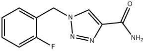 Rufinamide Related Compound A (25 mg) (1-(2-Fluorobenzyl)-1H-1,2,3-triazole-4-carboxamide) Struktur