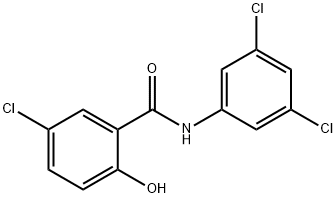 3',5,5'-Trichlorosalicylanilide Struktur