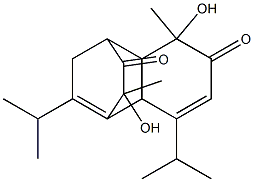 3,10-二羥基-5,11-二薄荷二烯-4,9-二酮 結(jié)構(gòu)式