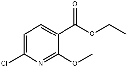 Ethyl 6-chloro-2-Methoxynicotinate Struktur