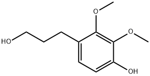 4-(3-Hydroxypropyl)-2,3-diMethoxyphenol Struktur