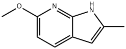 6-Methoxy-2-Methyl-1H-pyrrolo[2,3-b]pyridine Struktur