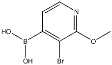 3-BroMo-2-Methyoxypyridine-4-boronic acid Struktur