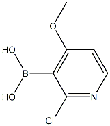 2-Chloro-4-Methoxypyridine-3-boronic acid Struktur