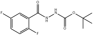 Hydrazinecarboxylic acid, 2-(2,5-difluorobenzoyl)-, 1,1-diMethylethyl ester Struktur