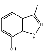 3-Iodo-7-hydroxy-(1H)indazole Struktur