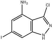 4-AMino-3-chloro-6-iodo-1H-indazole Struktur