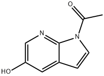 1-Acetyl-5-hydroxy-7-azaindole Struktur