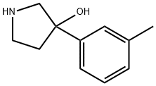 3-(3-METHYLPHENYL)-3-PYRROLIDINOL Struktur