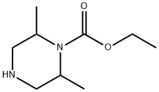 Ethyl 2,6-diMethylpiperazine-1-carboxylate Struktur