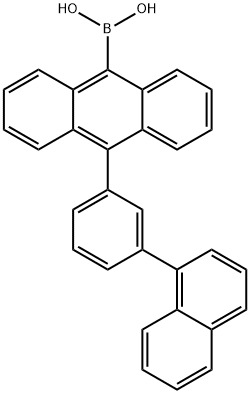 10-(3-(naphthalen-1-yl)phenyl)anthracene-9-boronic acid Struktur