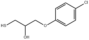 (S)-1-(4-chlorophenoxy)-3-Mercaptopropan-2-ol Struktur