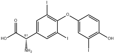 Be-nzenacetic acid,a-aMino-4-(4-hydroxy-3-iodophenoxy)-3,5-diiodo- Struktur