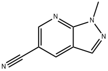 1-METHYL-1H-PYRAZOLO[3,4-B]PYRIDINE-5-CARBONITRILE Struktur