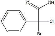 2-BroMo-2-chloro-2-phenylaceticacid Struktur