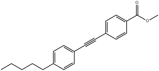 Methyl 4-((4-pentylphenyl)ethynyl)benzoate Struktur