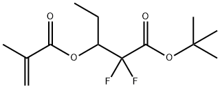 2,2-Difluoro-3-[(2-Methyl-1-oxo-2-propen-1-yl)oxy]pentanoic acid 1,1-diMethylethyl ester Struktur