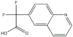 2,2-difluoro-2-(quinolin-6-yl)acetic acid Struktur