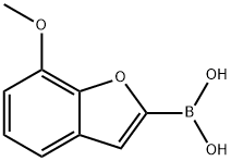 (7-Methoxybenzofuran-2-yl)boronic acid Struktur