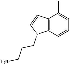 3-(4-Methyl-1H-indol-1-yl)propan-1-aMine Struktur