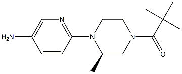 (R)-1-(4-(5-aMinopyridin-2-yl)-3-Methylpiperazin-1-yl)-2,2-diMethylpropan-1-one Struktur