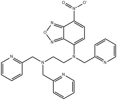 N1-(7-Nitro-2,1,3-benzoxadiazol-4-yl)-N1,N2,N2-tris(2-pyridinylMethyl)-1,2-ethanediaMine Struktur