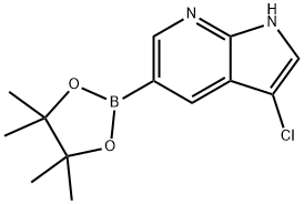 3-Chloro-7-azaindole-5-boronic acid pinacol ester Struktur