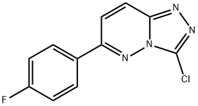 3-chloro-6-(4-fluorophenyl)-[1,2,4]triazolo[4,3-b]pyridazine Struktur