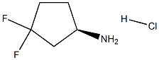 (R)-3,3-DifluorocyclopentanaMine hydrochloride Struktur