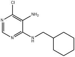 6-Chloro-N4-cyclohexylMethyl-pyriMidine-4,5-diaMine Struktur