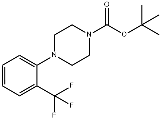 4-[2-(Trifluoromethyl)phenyl]-1-piperazinecarboxylic acid 1,1-dimethylethyl ester Struktur