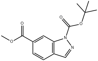 TERT-BUTYL METHYL 1H-INDAZOLE-1,6-DICARBOXYLATE Struktur