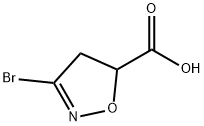 3-broMo-4,5-dihydroisoxazole-5-carboxylic acid Struktur