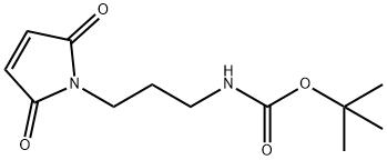 [3-(2,5-dioxo-2,5-dihydro-pyrrol-1-y1)-propyl]-carbaMic acid tert-butyl ester Struktur