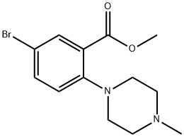 Methyl 5-broMo-2-(4-Methylpiperazin-1-yl)benzoate Struktur