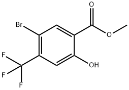 Methyl 5-broMo-2-hydroxy-4-(trifluoroMethyl)benzoate Struktur