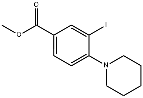 Methyl 3-iodo-4-(piperidin-1-yl)benzoate Struktur