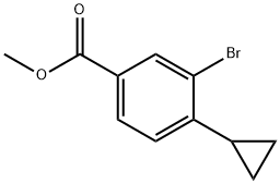 Methyl 3-broMo-4-cyclopropylbenzoate Struktur