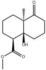 (1S,4aR,8aS)-Methyl 8a-hydroxy-4a-Methyl-5-oxodecahydronaphthalene-1-carboxylate Struktur