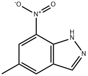 1H-Indazole, 5-Methyl-7-nitro- Struktur