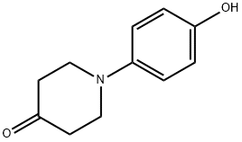 1-(4-hydroxyphenyl)piperidin-4-one Struktur