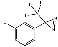 3-(Trifluoromethyl)-3-(3-hydroxyphenyl)diazirine Struktur