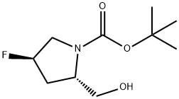 (2S,4R)-1-(tert-Butoxycarbonyl)-4-fluoro-2-hydroxyMethylpyrrolidine Struktur