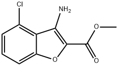 3-AMino-4-chloro-benzofuran-2-carboxylic acid Methyl ester Struktur