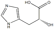 (alphaR)-alpha-Hydroxy-1H-imidazole-5-propanoic acid Struktur