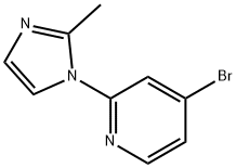 4-Bromo-2-(2-methylimidazol-1-yl)pyridine Struktur