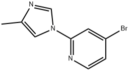 4-Bromo-2-(4-methylimidazol-1-yl)pyridine Struktur