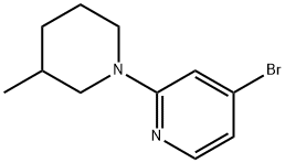 4-Bromo-2-(3-methylpiperidin-1-yl)pyridine Struktur