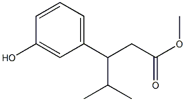 Methyl 3-(3-Hydroxyphenyl)-4-Methylpentanoate Struktur